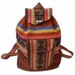 NO BAD DAYS® Baja Backpack - Red Clay Blue Yellow Stripes